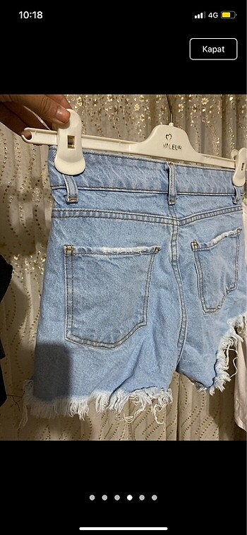 xs Beden mavi Renk Jean şort