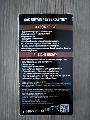  Beden Kaş boyası