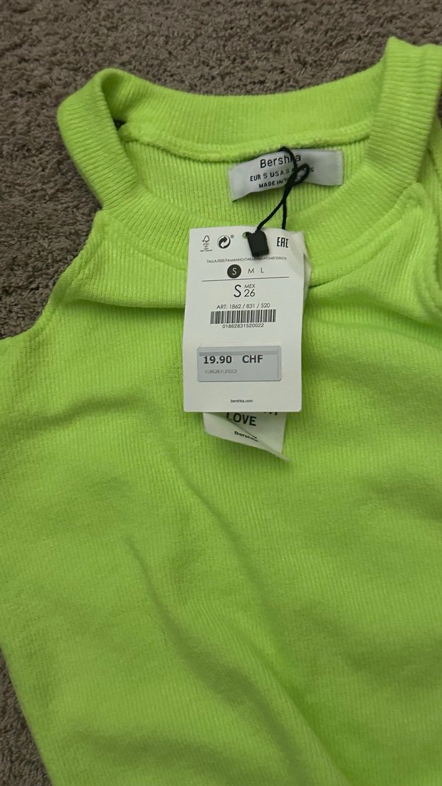 Sarı Straplez Mini Crop Top - Görsel 4