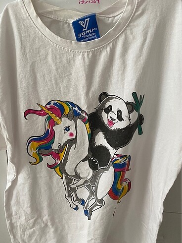 Unicorn baskılı tişört