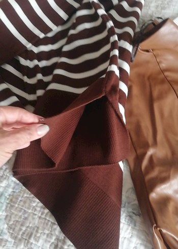 Deri Kahverengi pantolon - Görsel 5