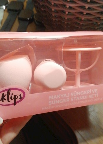 Eklips Pembe Makyaj Süngeri ve Stand Seti - Görsel 12