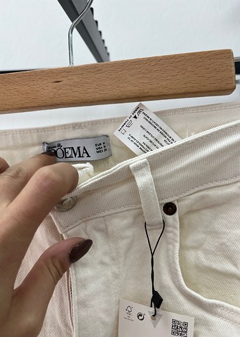 Ekru Regular Fit Denim Kadın Jean - Görsel 2