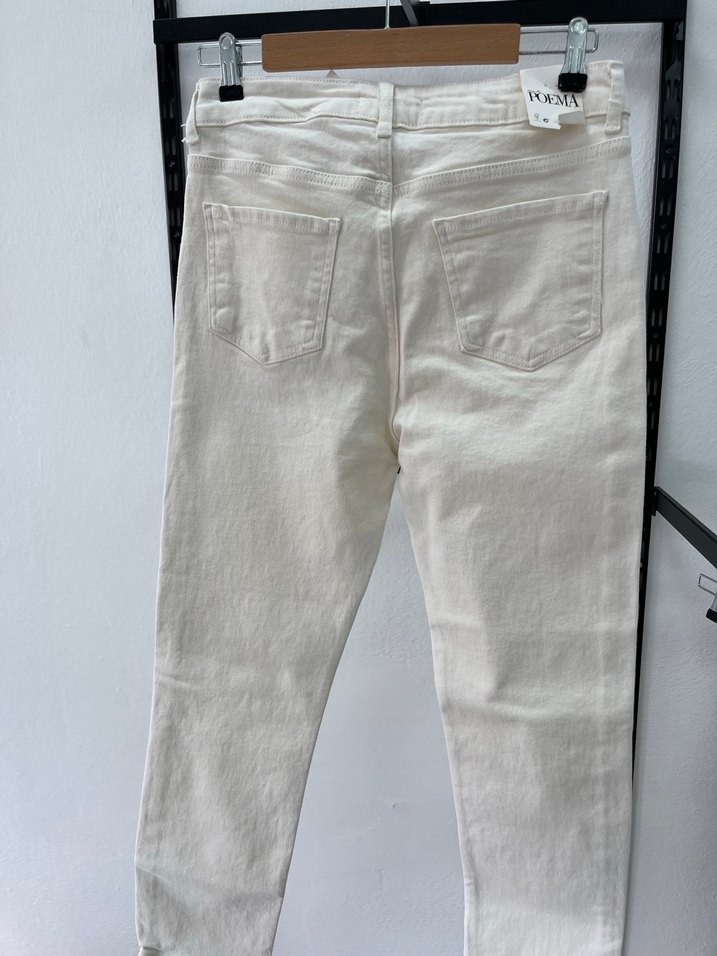 Ekru Regular Fit Denim Kadın Jean - Görsel 3