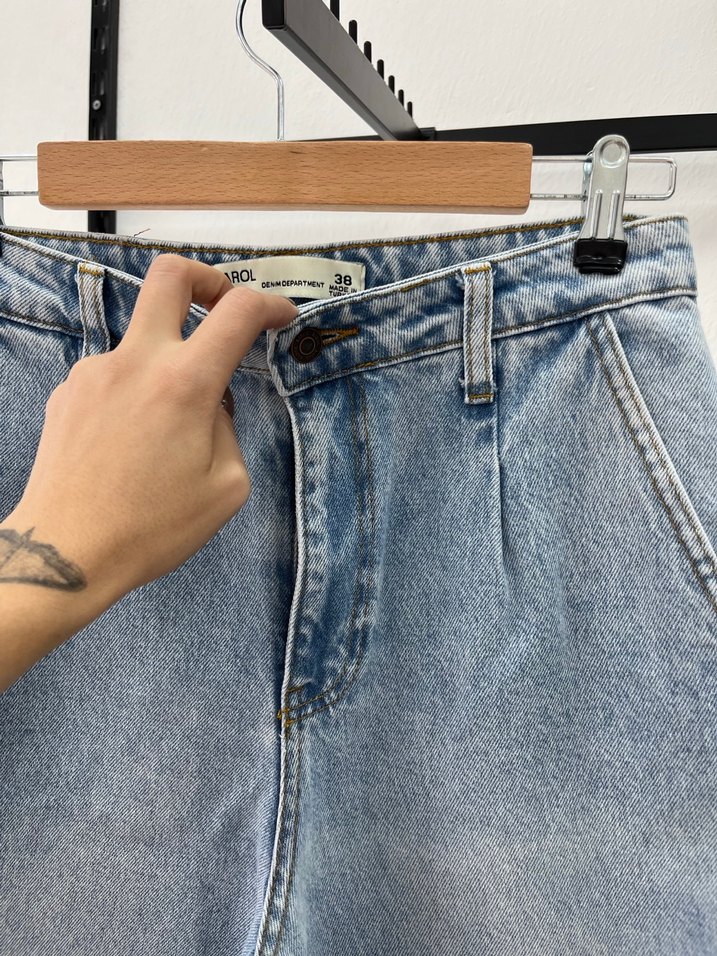 Kadın  Bol Kesim Jean - Görsel 2