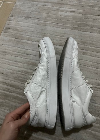 Beyaz Erkek Minimalist Spor Ayakkabı - Görsel 4