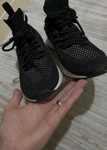 Siyah Bağcıklı Kadın Spor Ayakkabı - Görsel 2