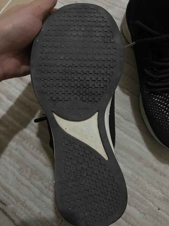 Siyah Bağcıklı Kadın Spor Ayakkabı - Görsel 4