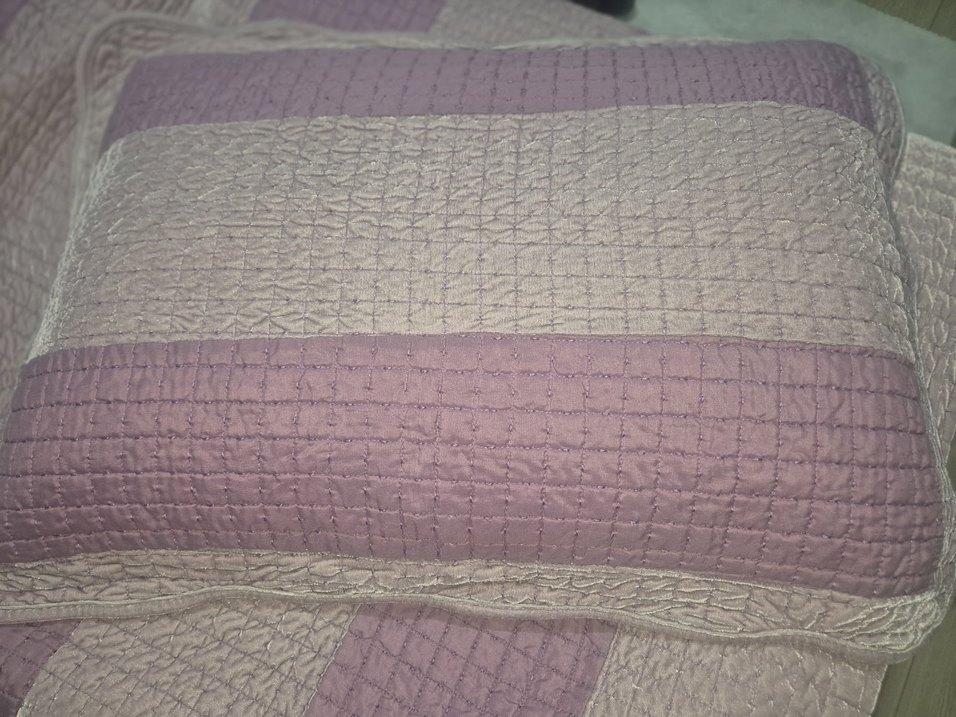 Pastel Mor Düz Yatak Örtüsü çift taraflı - Görsel 4