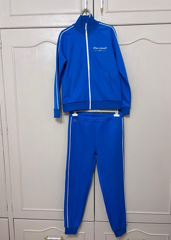 Mavi Fermuarlı Kadın Eşofman Takımı - Görsel 9