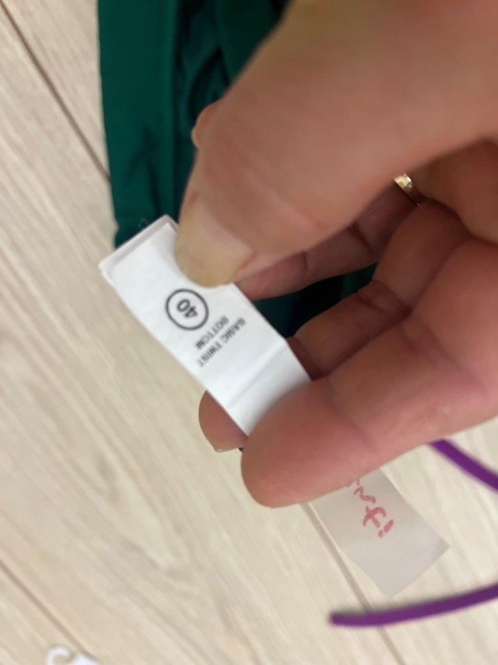 Mor Bağcıklı Bohem Bikini Altı - Görsel 2