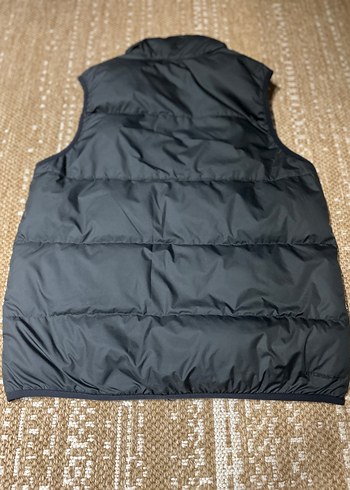 Siyah Şişme Yelek, Fermuarlı, Yüksek Yaka kaz tüyü - Görsel 2