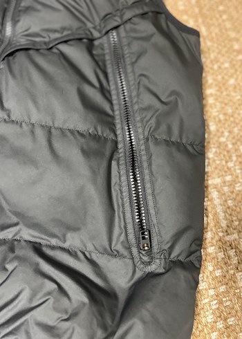 Siyah Şişme Yelek, Fermuarlı, Yüksek Yaka kaz tüyü - Görsel 6