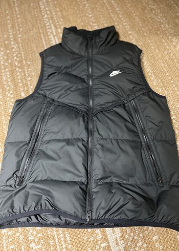 Siyah Şişme Yelek, Fermuarlı, Yüksek Yaka kaz tüyü - Görsel 5