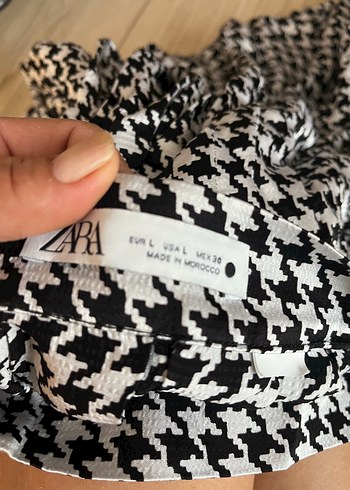 Kaz ayağı geniş pileli etek - Görsel 2