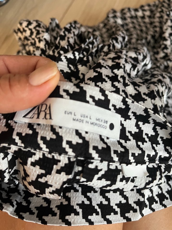 Kaz ayağı geniş pileli etek - Görsel 2