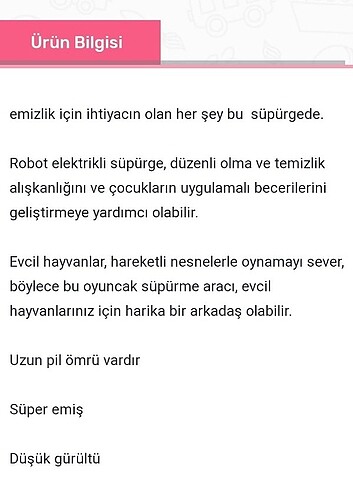 Diğer Robot süpürge