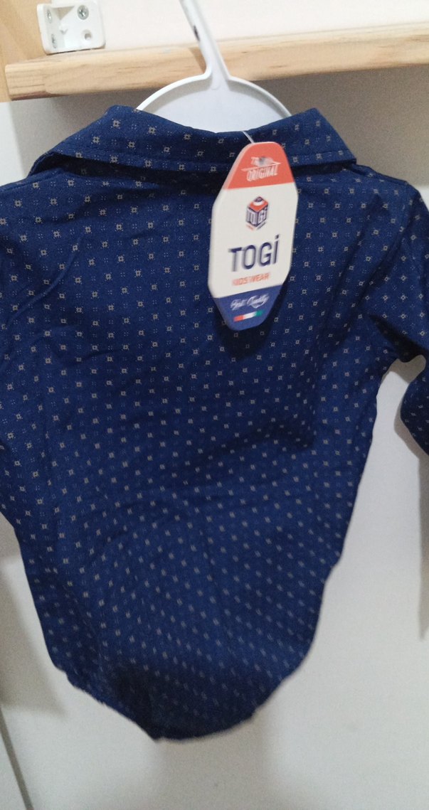 Koyu Mavi Erkek Çocuk Keten Gömlek - Görsel 2