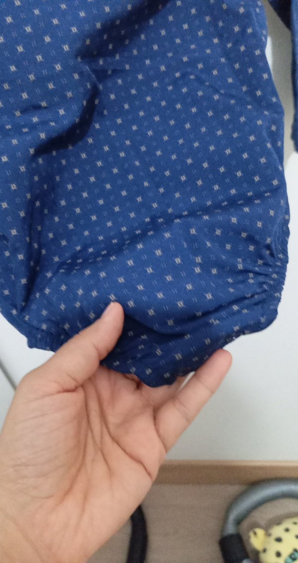 Koyu Mavi Erkek Çocuk Keten Gömlek - Görsel 3