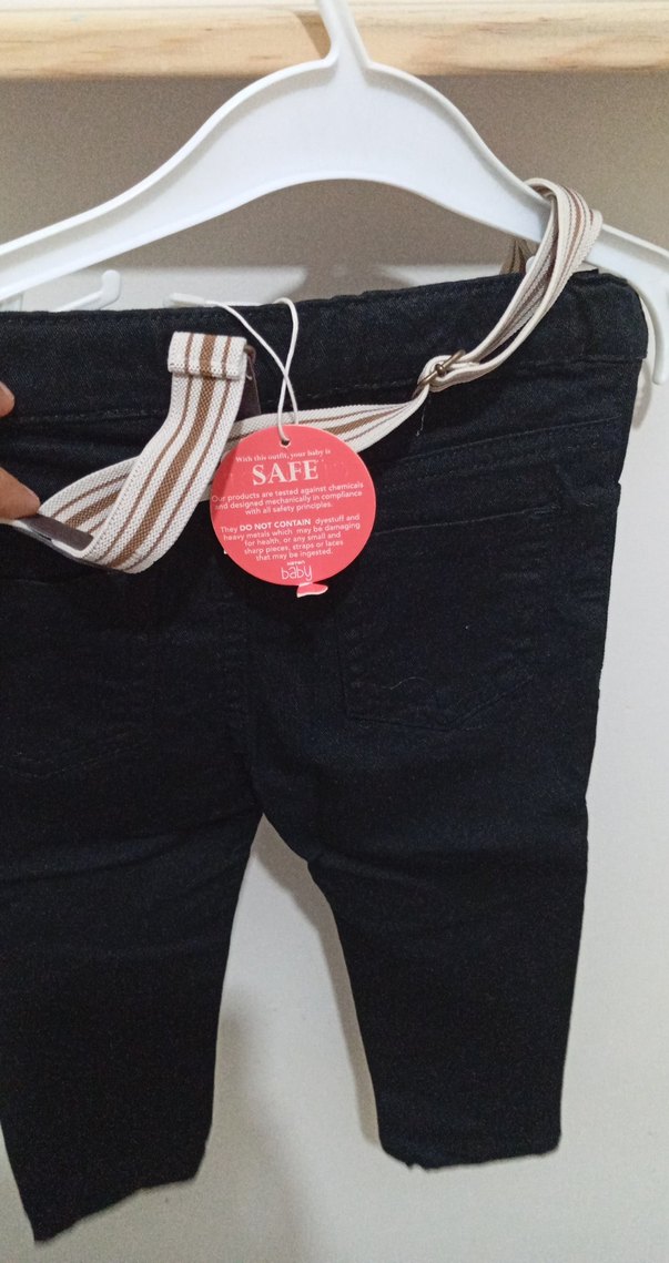 Erkek Çocuk Siyah Kot Pantolon ketenn - Görsel 3