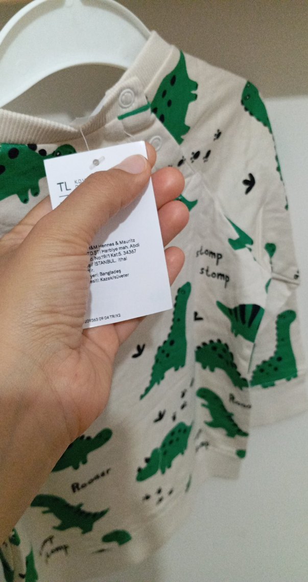 Renkli Dinozor Desenli Erkek Sweatshirt - Görsel 2