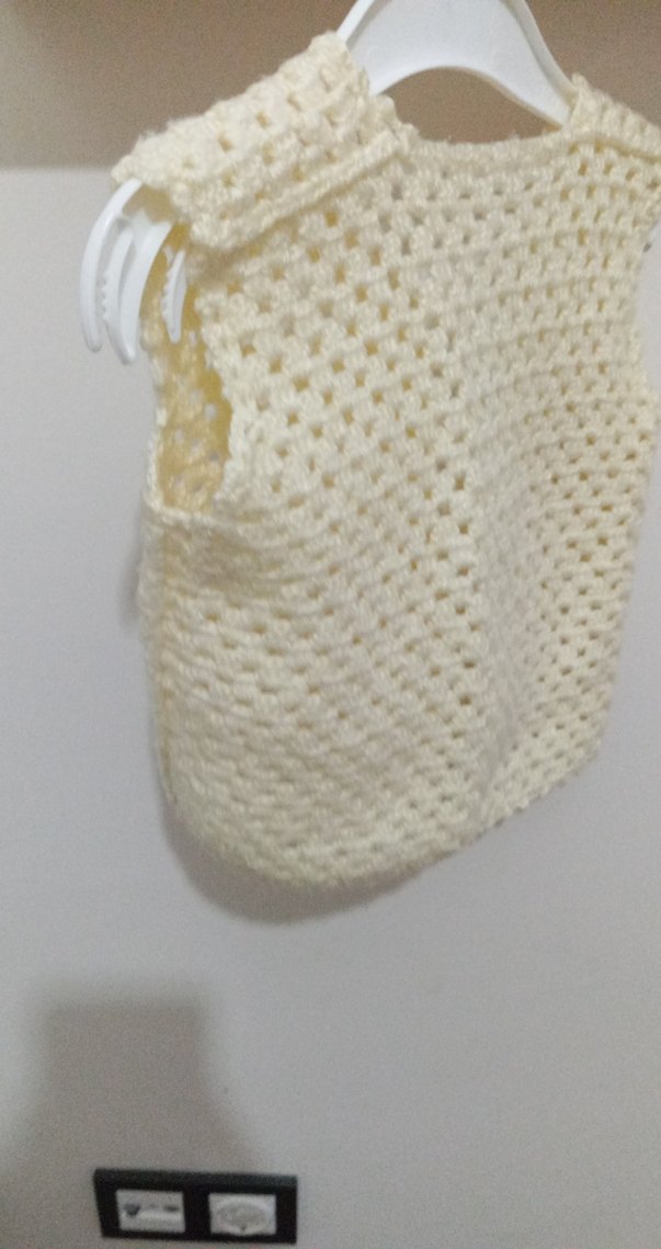 Kız Çocuk Örgü Kolsuz Bohem Yelek - Görsel 3