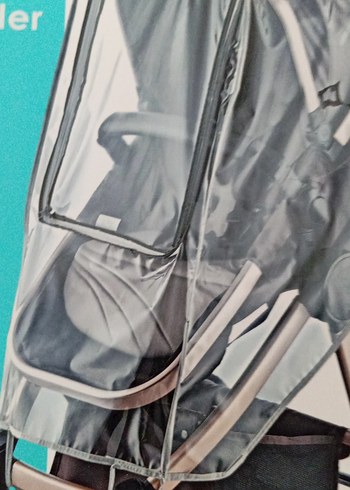 babyJem Reflektörlü Bebek Arabası Yağmurluğu Gri - Görsel 3