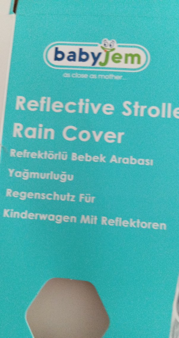 babyJem Reflektörlü Bebek Arabası Yağmurluğu Gri - Görsel 4