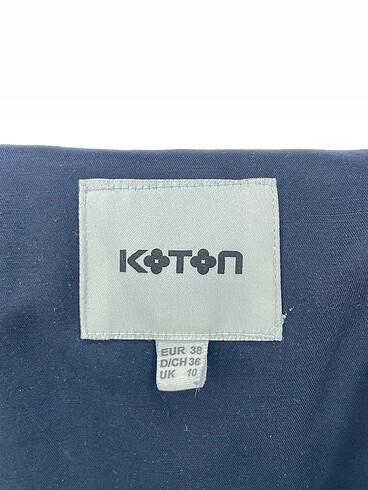 38 Beden lacivert Renk Koton Trenchcoat %70 İndirimli.