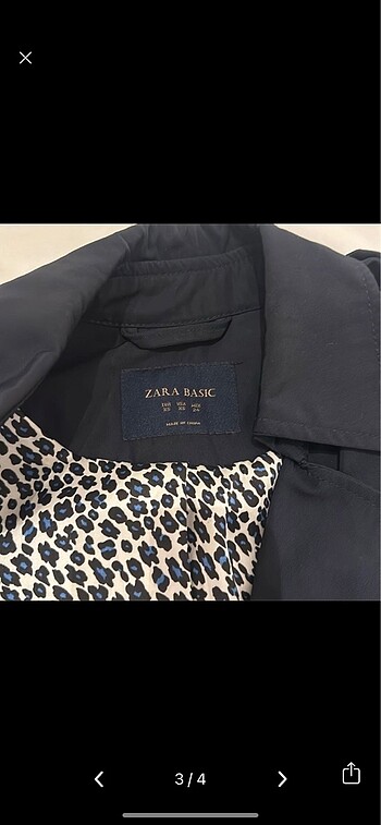 xs Beden Zara da beden trençkot