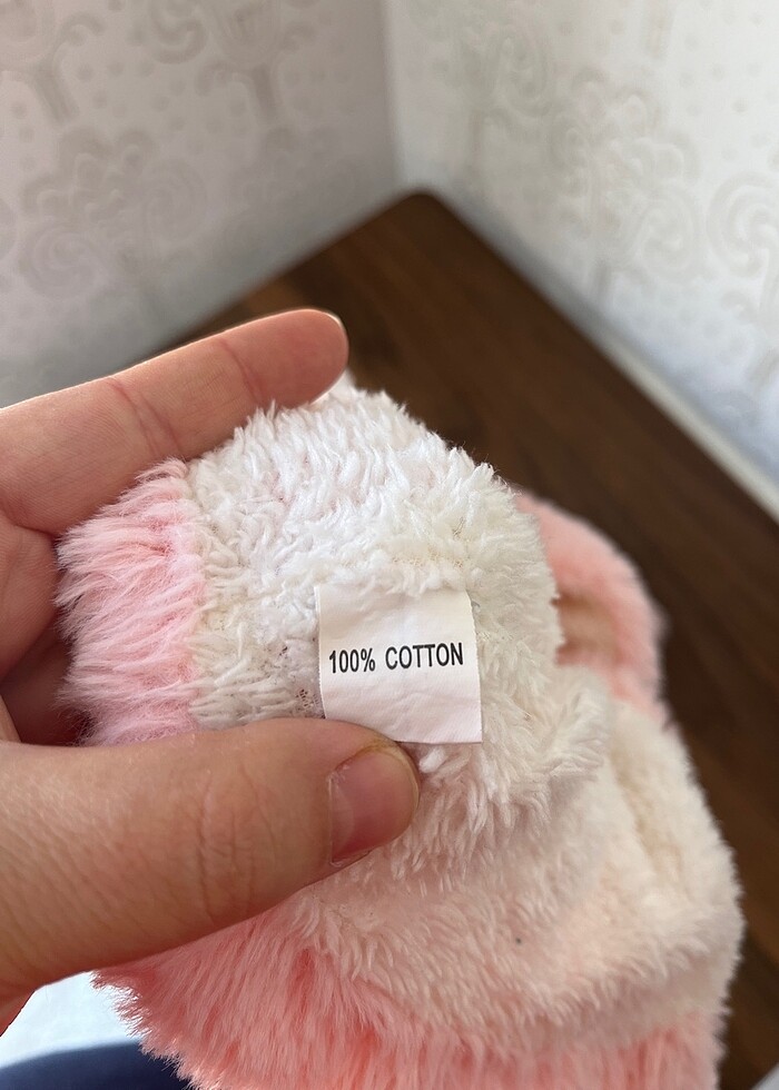 Kız Bebek Peluş Mont - Görsel 4