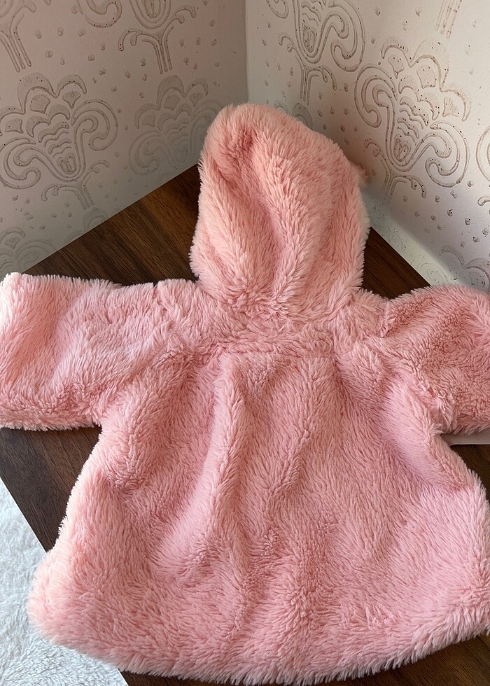 Kız Bebek Peluş Mont - Görsel 3