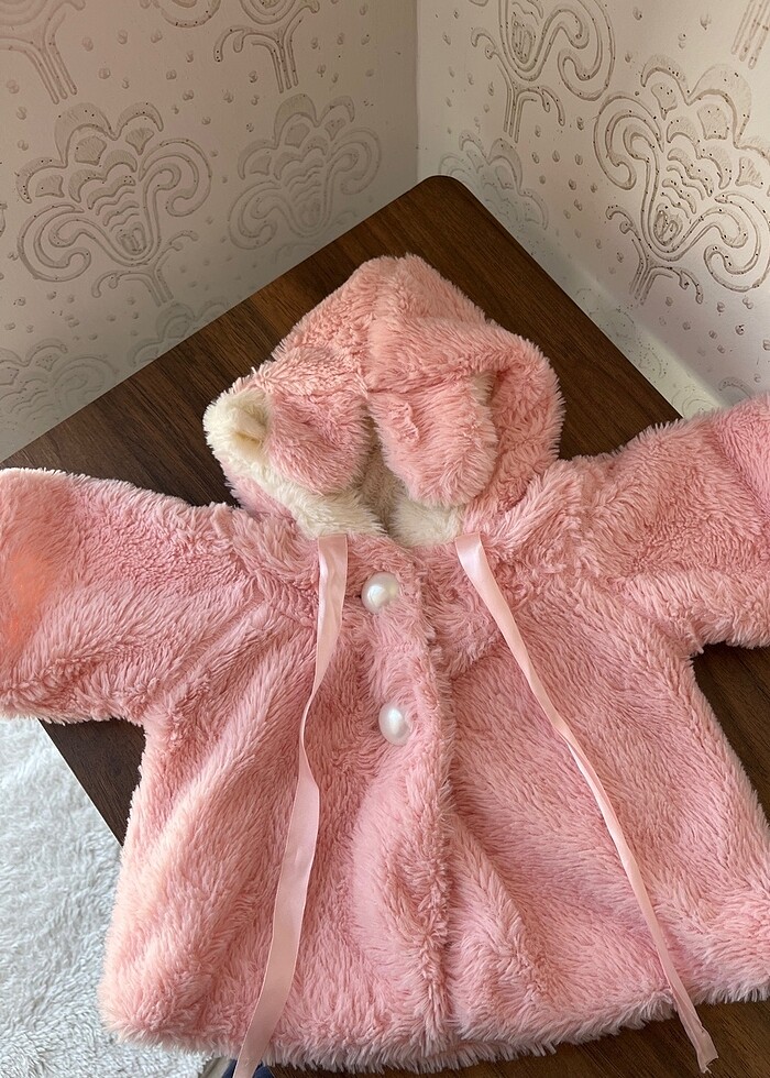 Kız Bebek Peluş Mont - Görsel 2