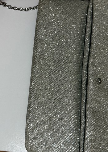 Gri Tokalı Kadın Clutch Çanta - Görsel 3