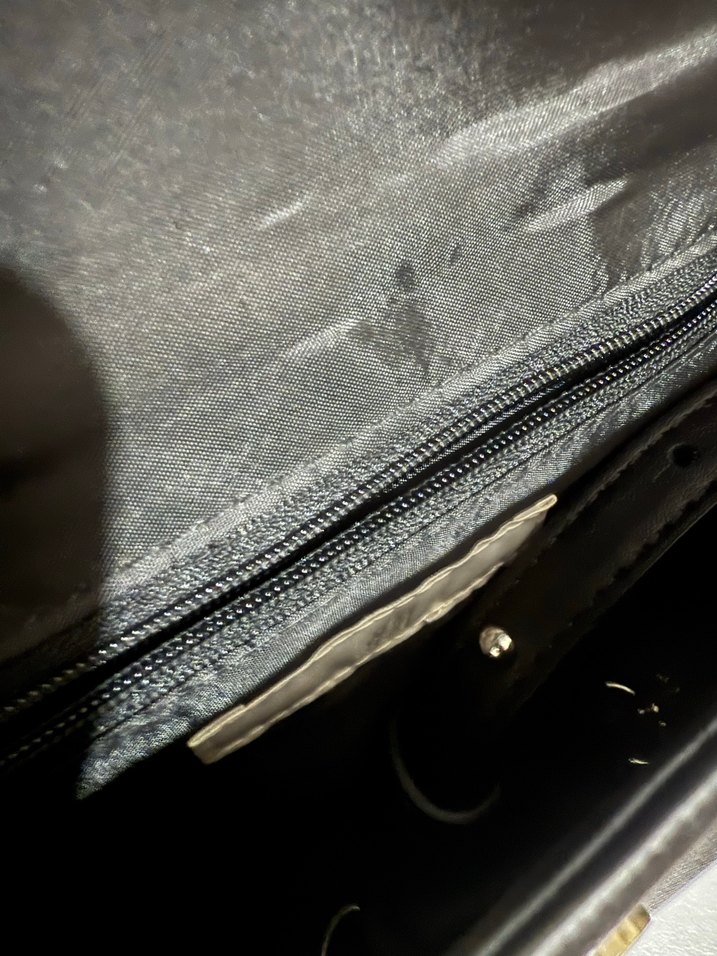 Zincir Detaylı Siyah Deri Kadın Clutch Çanta - Görsel 2