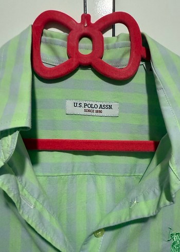 Yeşil Düğmeli Pamuklu Uzun Kollu Gömlek - Görsel 3