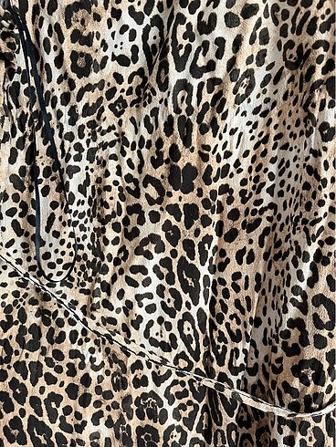 xl Beden Leopar elbise