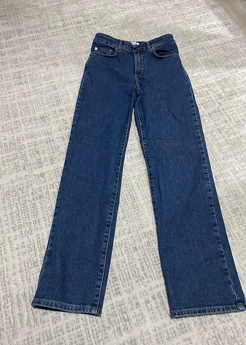 Kadın Mavi Normal Kesim Denim Pantolon