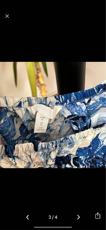 m Beden H&M Kadın Çiçekli Bluz