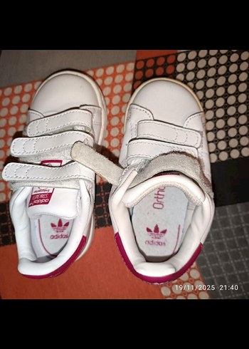 adidaskids Kız Çocuk Beyaz Cırtlı Spor Ayakkabı - Görsel 6