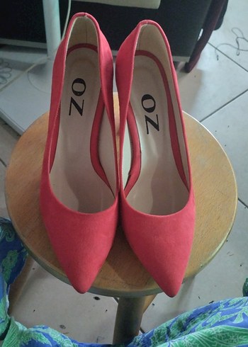 Pembe Süet Stiletto Kadın Ayakkabı