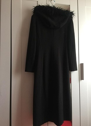 44 Beden siyah Renk Kapşonlu kaşe palto