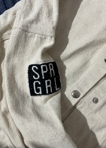 s Beden Çıtçıtlı Beyaz Kadın Denim Ceket