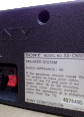 SONY SS-CN101 8 OHM 140W CENTER SPEAKER - Görsel 16