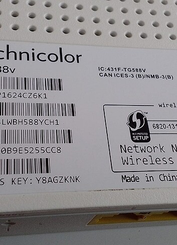 TECHNICOLOR TG588V VDSL2 WIFI MODEM - Görsel 13