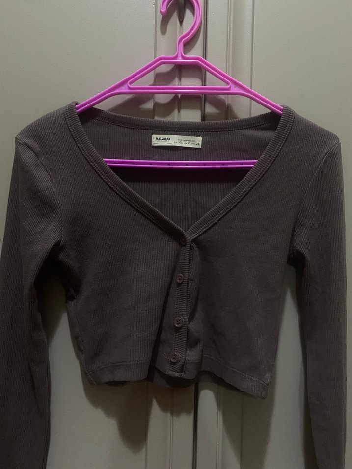 Pull&Bear crop hırka - Görsel 2