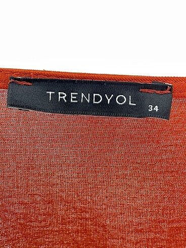 34 Beden turuncu Renk Trendyol & Milla Kısa Elbise %70 İndirimli.