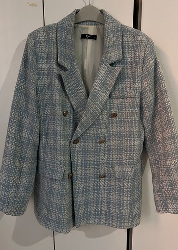 Düğmeli Midi Kadın Blazer Ceket