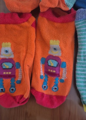 Renkli Erkek Çocuk Çorapları 6'lı Set 4 5 yaş - Görsel 3