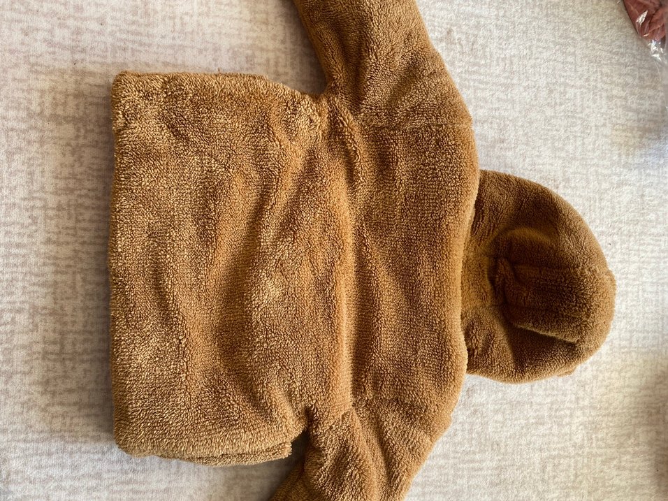 Düğmeli Kahverengi Bebek Tulumu - Görsel 3